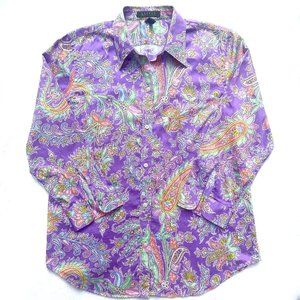 NWOT Ralph Lauren 3/4 sleeves Bottom down Shirt M